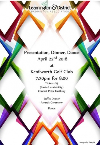 Leamington Dinner Dance & Annual Presentation 2016
