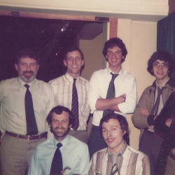 From left:  Brian Taylor, Gordon Archer, Andy Merry, Stuart Clifton, Roger Perrett